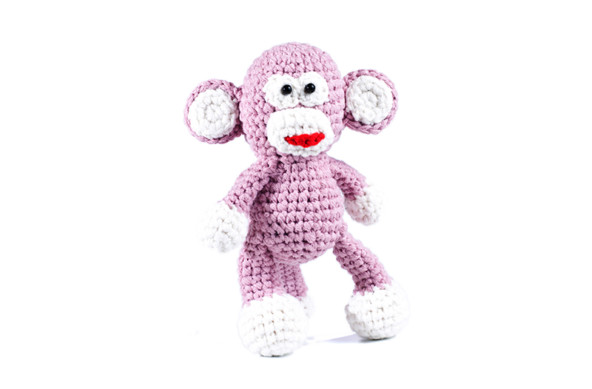 Różowa małpka